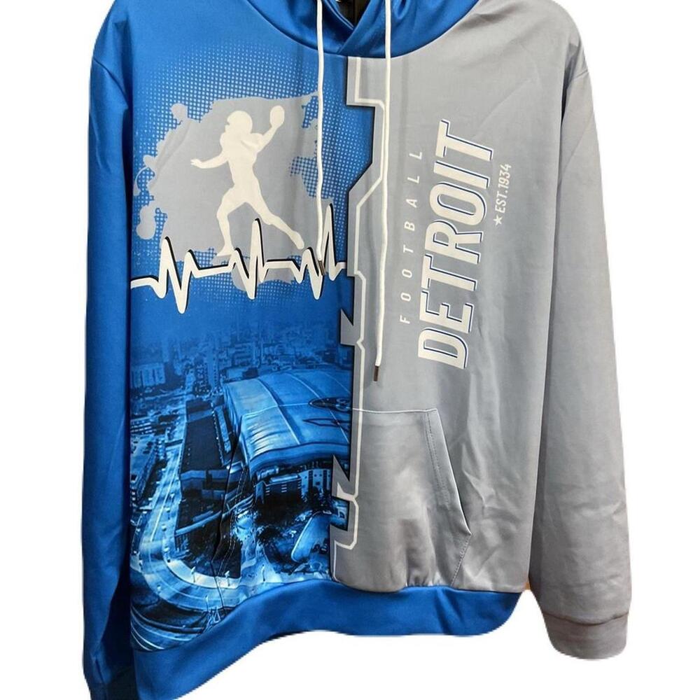 NWOT Deroit Lions Hoodie Size Large